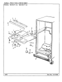 FRESH FOOD COMPARTMENT Diagram and Parts List for RBE19KA-3A CG61A Admiral Refrigerator