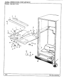 FRESH FOOD COMPARTMENT Diagram and Parts List for RB19KA-1AL CG52A Admiral Refrigerator