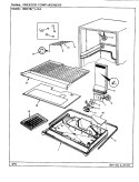 FREEZER COMPARTMENT Diagram and Parts List for RB19KA-1AL CG52A Admiral Refrigerator
