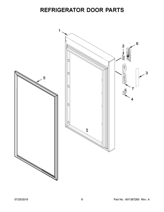 Part Location Diagram of W11254157 Whirlpool BRACKET