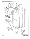 FRESH FOOD DOOR Diagram and Parts List for BDNS24L9A BU85B Admiral Refrigerator