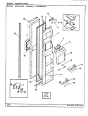 FREEZER DOOR Diagram and Parts List for BDNS24L9A BU85B Admiral Refrigerator