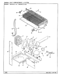 UNIT COMPARTMENT & SYSTEM Diagram and Parts List for RB17KA-1AL BG22C Admiral Refrigerator