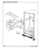 FRESH FOOD COMPARTMENT Diagram and Parts List for RB17KA-1AL BG22C Admiral Refrigerator