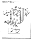 FRESH FOOD DOOR Diagram and Parts List for RB17KA-1AL BG22C Admiral Refrigerator
