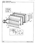 FREEZER DOOR Diagram and Parts List for RB17KA-1AL BG22C Admiral Refrigerator