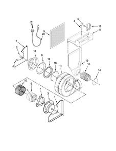 Blower Assembly Parts Diagram and Parts List for JES9860CCS01  Jenn-Air Range