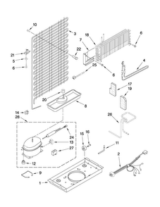 Unit Parts Diagram and Parts List for A6TXNWFXB00  Amana Refrigerator