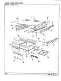 CHEST OF DRAWERS Diagram and Parts List for RB19KN-4A CG64A Magic Chef Refrigerator