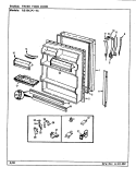 FRESH FOOD DOOR Diagram and Parts List for RB19KA-4A CG65A Magic Chef Refrigerator