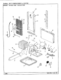 UNIT COMPARTMENT & SYSTEM Diagram and Parts List for RC22LN-3AW CS31A Admiral Refrigerator