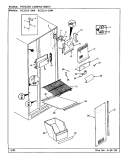FREEZER COMPARTMENT Diagram and Parts List for RC22LN-3AW CS31A Admiral Refrigerator