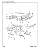 CHEST OF DRAWERS Diagram and Parts List for RB23KN-4AT CL94A Magic Chef Refrigerator