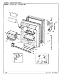 FRESH FOOD DOOR Diagram and Parts List for RB23KA-4AT CL95A Magic Chef Refrigerator