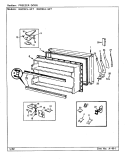 FREEZER DOOR Diagram and Parts List for RB23KA-4AT CL95A Magic Chef Refrigerator