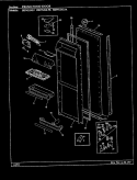 FREEZER COMPARTMENT Diagram and Parts List for BDNS24L9A BU86A Admiral Refrigerator