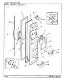 FREEZER DOOR Diagram and Parts List for CDNS20V8A CR08A Admiral Refrigerator