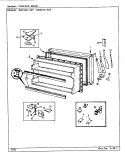 FREEZER DOOR Diagram and Parts List for RB21KA4AF BG76C Magic Chef Refrigerator