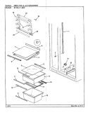 SHELVES & ACCESSORIES Diagram and Parts List for RC20LA-3BW BS08A Amana Refrigerator