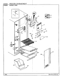 FREEZER COMPARTMENT Diagram and Parts List for RC20LA-3BW BS08A Amana Refrigerator
