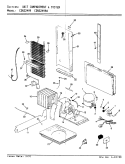 FREEZER COMPARTMENT Diagram and Parts List for KRB18KA4W3 BF42B Admiral Refrigerator