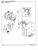 ICE & WATER DISPENSER Diagram and Parts List for KRB18KA4W3 BF42B Admiral Refrigerator