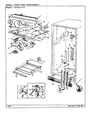 FRESH FOOD COMPARTMENT Diagram and Parts List for RB19KN-4A BG64B Magic Chef Refrigerator