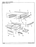 CHEST OF DRAWERS Diagram and Parts List for RB19KN-4A BG64B Magic Chef Refrigerator
