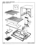 FREEZER COMPARTMENT Diagram and Parts List for RB19KN-4A BG64B Magic Chef Refrigerator