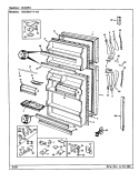 DOORS Diagram and Parts List for RB19KN-4A BG64B Magic Chef Refrigerator
