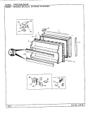 FRESH FOOD DOOR Diagram and Parts List for BNT23L8 BL96A Maytag Refrigerator