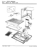 FREEZER COMPARTMENT Diagram and Parts List for RB15KA-1AFL AG04B Admiral Refrigerator