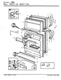 DOORS Diagram and Parts List for RB15KA-1AFL AG04B Admiral Refrigerator