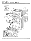 DOORS Diagram and Parts List for RB17KA-1AT BL21A Admiral Refrigerator