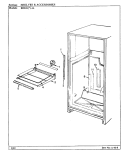 SHELVES & ACCESSORIES Diagram and Parts List for RB21KA-4A BG72C Magic Chef Refrigerator