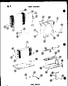 Coil Parts Diagram and Parts List for ES9-2MS P54974-46R Amana Air Conditioner