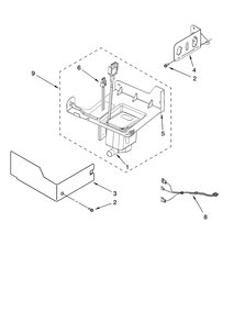 Pump Parts Diagram and Parts List for MIM1554VRS0  Maytag Ice Maker