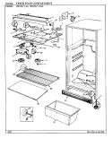 FRESH FOOD COMPARTMENT Diagram and Parts List for RB15LA-0A BG06C Amana Refrigerator