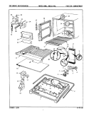 Part Location Diagram of 68136-34 Whirlpool TRIM, FRZ SHELF
