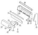 CONTROL PANEL Diagram and Parts List for 3468VVV  Magic Chef Range
