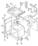 BODY Diagram and Parts List for GA3478XUWX  Maytag Range