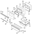 Part Location Diagram of 7744P112-60 Whirlpool END CAP, DRAWER (ALM)