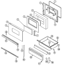 Part Location Diagram of 74002539 Whirlpool END CAP, HANDLE (RT-BLK)