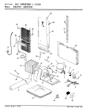 UNIT COMPARTMENT & SYSTEM Diagram and Parts List for CDNS24V9A BR86C Admiral Refrigerator