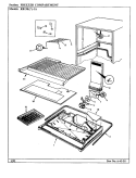 FREEZER COMPARTMENT Diagram and Parts List for RB19KA-1A BG51A Admiral Refrigerator