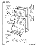 DOORS Diagram and Parts List for RB19KA-1A BG51A Admiral Refrigerator