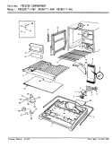 FREEZER COMPARTMENT Diagram and Parts List for RB18KA-4AL AG44B Admiral Refrigerator