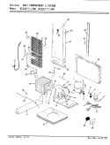 UNIT COMPARTMENT & SYSTEM Diagram and Parts List for RC22LN-3AW BS32A Admiral Refrigerator