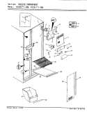 FREEZER COMPARTMENT Diagram and Parts List for RC22LN-3AW BS32A Admiral Refrigerator