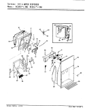 ICE & WATER DISPENSER Diagram and Parts List for RC22LN-3AW BS32A Admiral Refrigerator